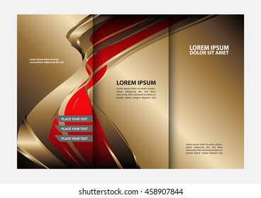 brochure folder leaflet background, block for images
