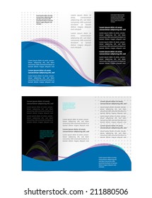 Brochure folder leaflet geometric abstract element