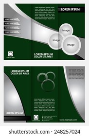 Brochure folder leaflet tri-fold template 