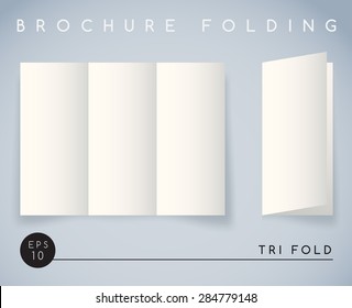 Brochure Folding : Tri Fold : Vector Illustration