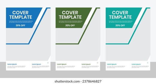 Plantilla de diseño de imagen de portada de portada de folleto, folleto de portada, folleto, informe anual y diseño de perfil de empresa a4