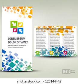 Brochure geometric element colorful / cmyk no effect