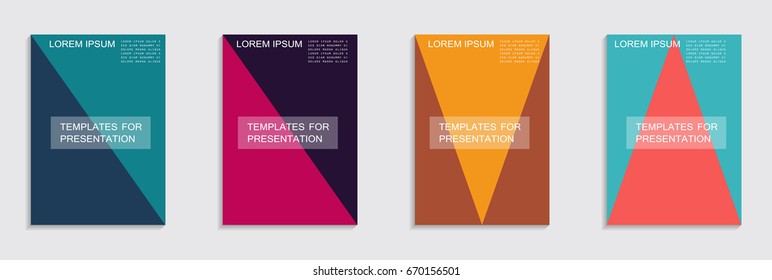 Brochure. Geometric halftone gradients. Eps10 vector.