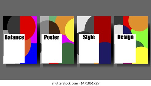 Brochure with geometrically correct shapes and figures. Rectangular template brochure, report, catalog, magazine. Brochure layout modern abstract background. Vector image.