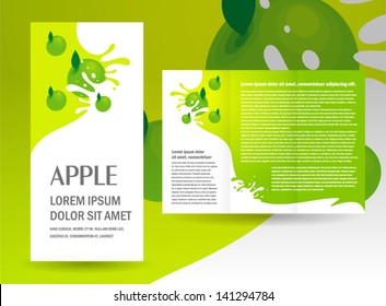 brochure green apple splash