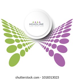 Brochure header colorful layout background template design