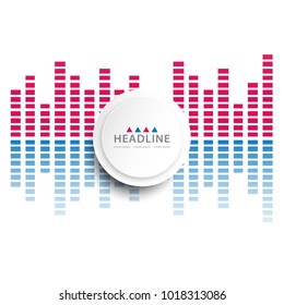 Brochure header colorful layout background template design