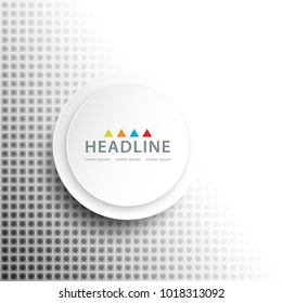Brochure header colorful layout background template design