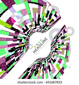 Brochure header colorful layout background template