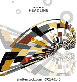 Brochure header colorful layout background template