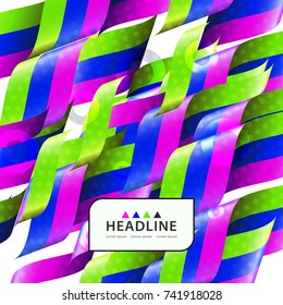 Brochure header colorful layout background template