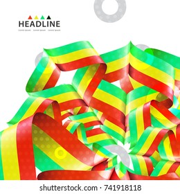 Brochure header colorful layout background template