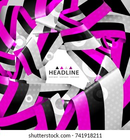 Brochure header colorful layout background template