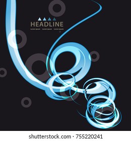 Brochure header colorful layout background template design