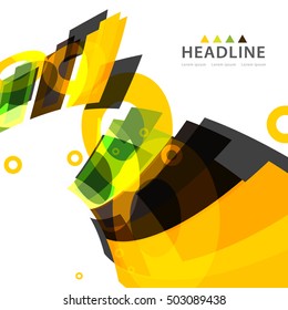 Brochure header layout background template