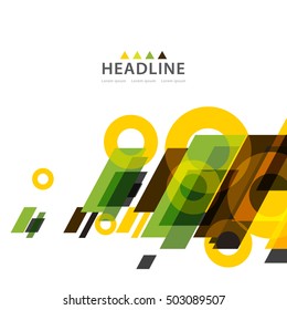 Brochure header layout background template