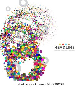 Brochure header layout background template