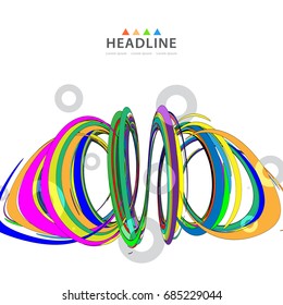 Brochure header layout background template