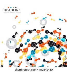 Brochure header layout background template