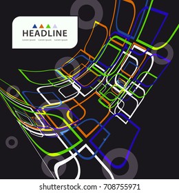 Brochure header layout background template