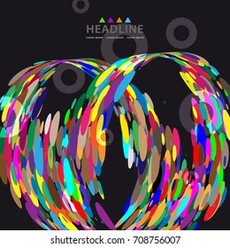 Brochure header layout background template