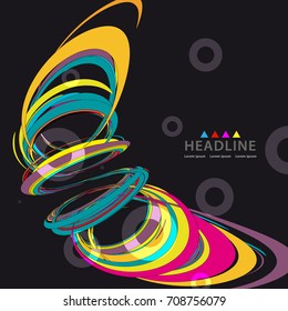 Brochure header layout background template
