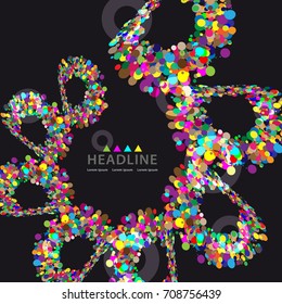 Brochure header layout background template