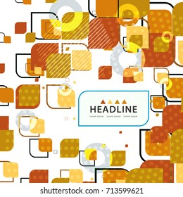 Brochure header layout background template