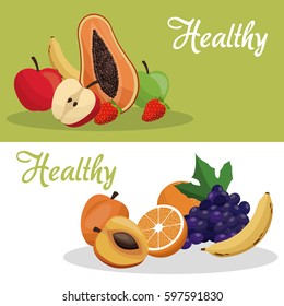 brochure healthy fruit food