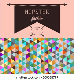 Brochure in hipster style.