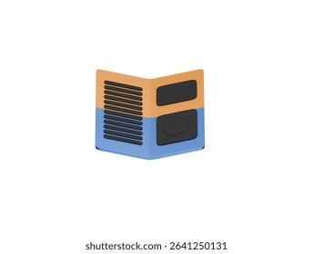 brochure icon 3d illustration render