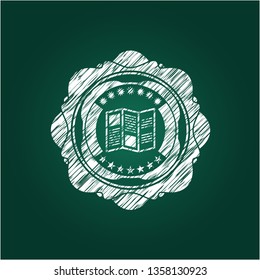 brochure icon with chalkboard texture