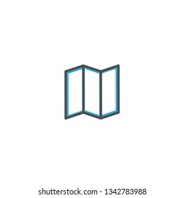 Brochure icon design. Stationery icon vector illustration