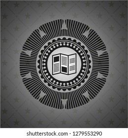 brochure icon inside dark badge