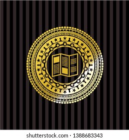 brochure icon inside shiny badge