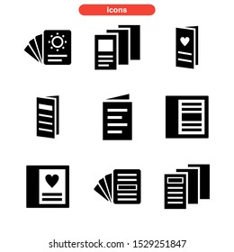 brochure icon isolated sign symbol vector illustration - Collection of high quality black style vector icons
