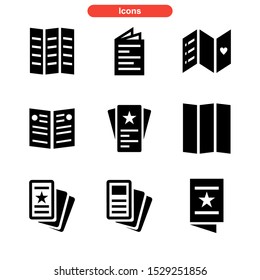 brochure icon isolated sign symbol vector illustration - Collection of high quality black style vector icons
