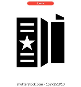 brochure icon isolated sign symbol vector illustration - high quality black style vector icons

