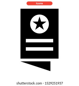 brochure icon isolated sign symbol vector illustration - high quality black style vector icons
