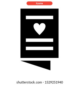 brochure icon isolated sign symbol vector illustration - high quality black style vector icons
