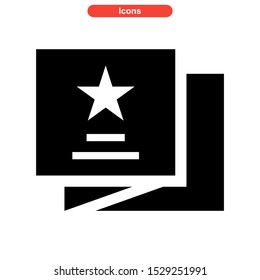 brochure icon isolated sign symbol vector illustration - high quality black style vector icons

