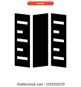 brochure icon isolated sign symbol vector illustration - high quality black style vector icons
