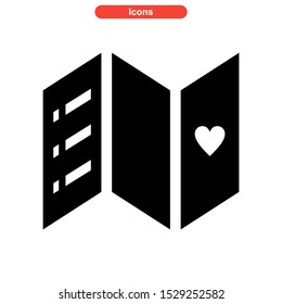 brochure icon isolated sign symbol vector illustration - high quality black style vector icons
