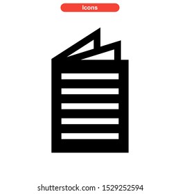 brochure icon isolated sign symbol vector illustration - high quality black style vector icons
