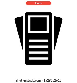brochure icon isolated sign symbol vector illustration - high quality black style vector icons
