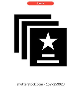 brochure icon isolated sign symbol vector illustration - high quality black style vector icons
