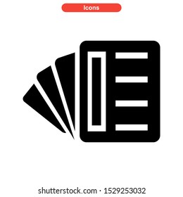 brochure icon isolated sign symbol vector illustration - high quality black style vector icons
