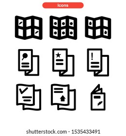 brochure icon isolated sign symbol vector illustration - Collection of high quality black style vector icons

