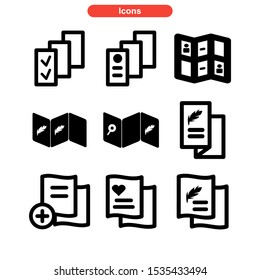 brochure icon isolated sign symbol vector illustration - Collection of high quality black style vector icons
