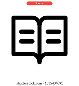 brochure icon isolated sign symbol vector illustration - high quality black style vector icons
